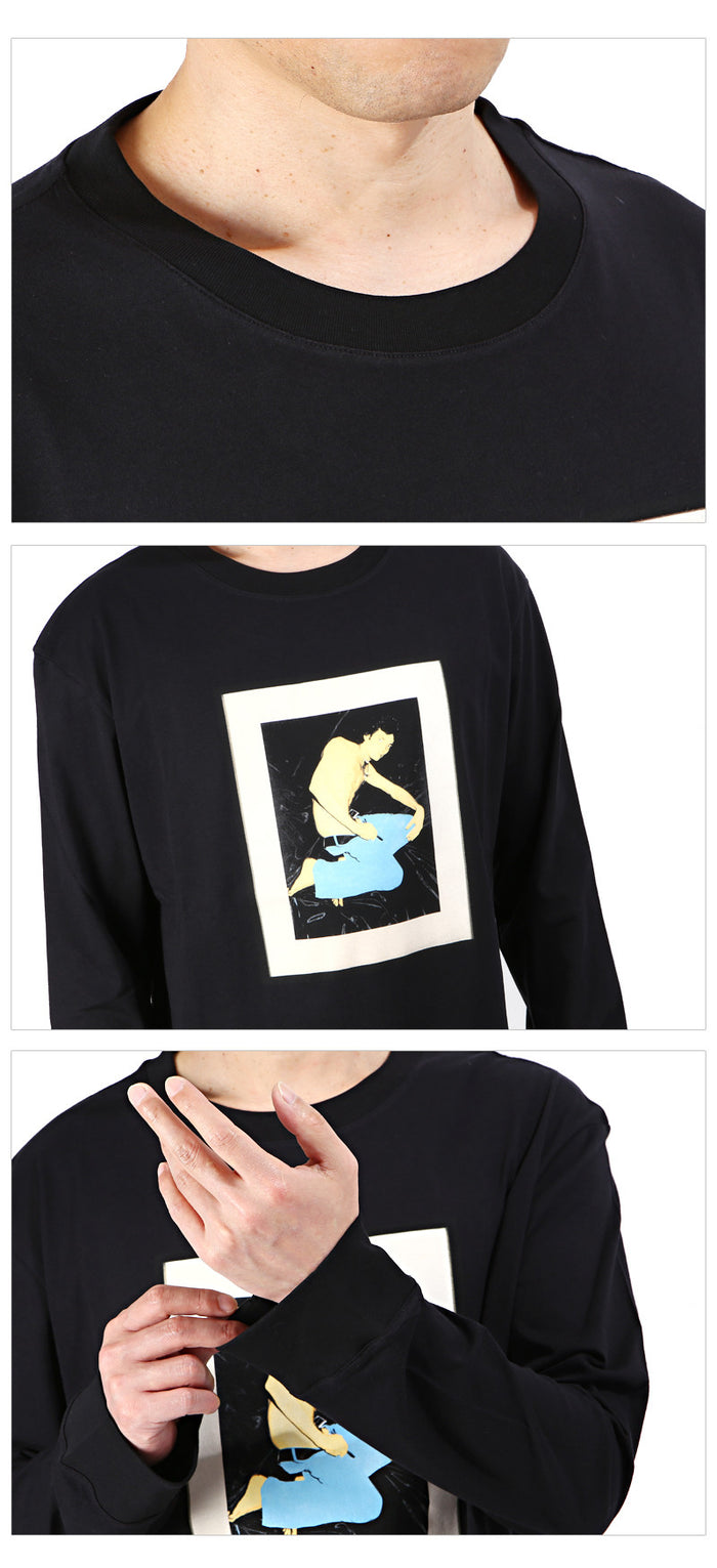 Raf Simons Adonis Graphic Oversized Long Sleeve T-Shirt 137 19002