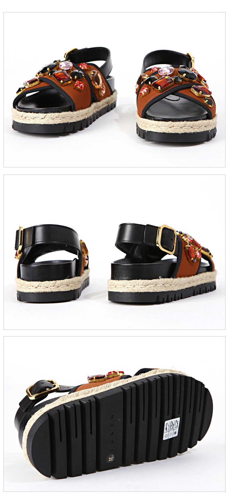 Marni Adonis Jeweled Women's Sandals 14G03 00Y37