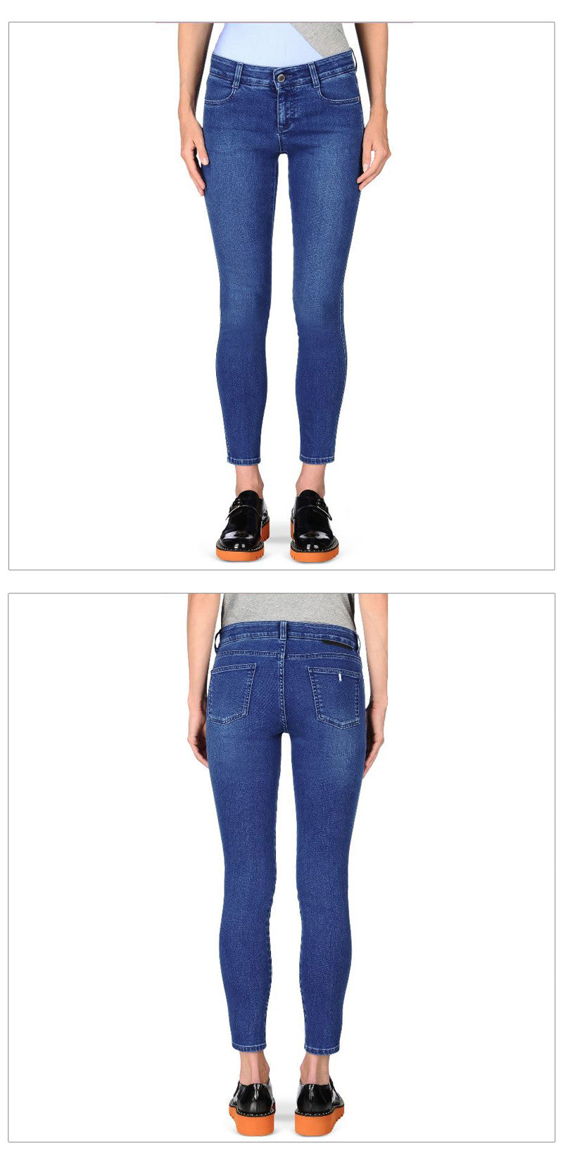 Stella McCartney Women's Skinny Fit Blue Denim Jeans 372769 4030