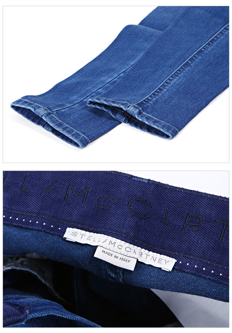 Stella McCartney Women's Skinny Fit Blue Denim Jeans 372769 4030