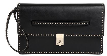 VALENTINO Studded Leather Clutch NW1B0A35 VUL
