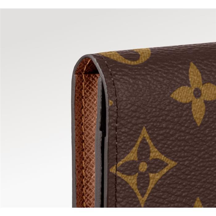 Louis Vuitton Envelope Card Holder Wallet Black Leather