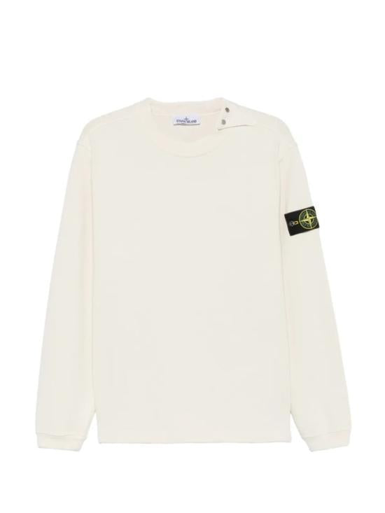 STONE ISLAND Ivory Long Sleeve Sweatshirt L2S156100036 S0406 V0093