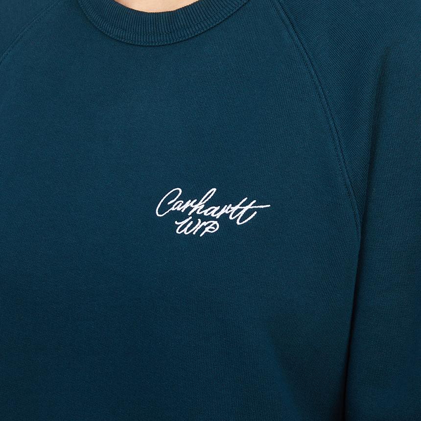 Carhartt Women’s Fleece-Lined Signature Crewneck Sweatshirt I034030 2N3XX
