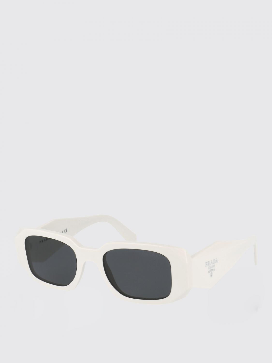 PRADA Black Acetate Cat Eye Sunglasses
