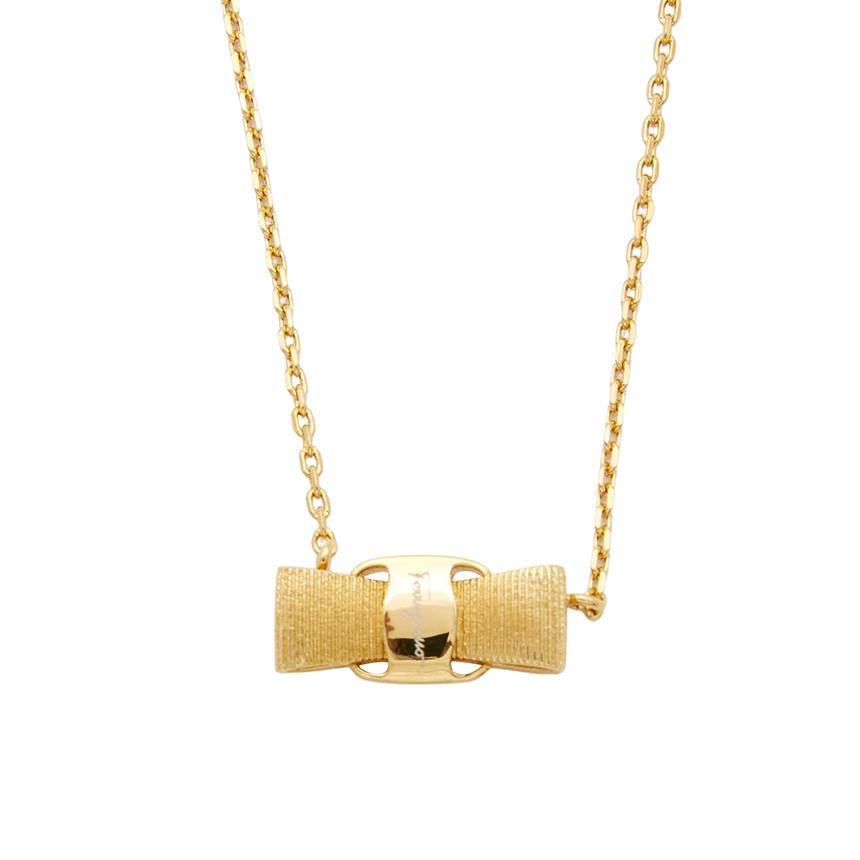 Ferragamo Vara Bow Pendant Necklace 76 0547 001 0998985