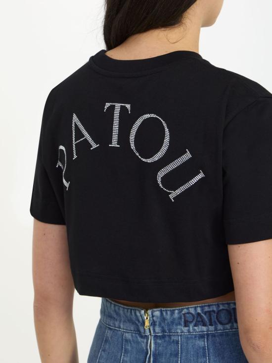 PATOU Short Sleeve T-Shirt Women’s JE1169990999B BLACK DOM