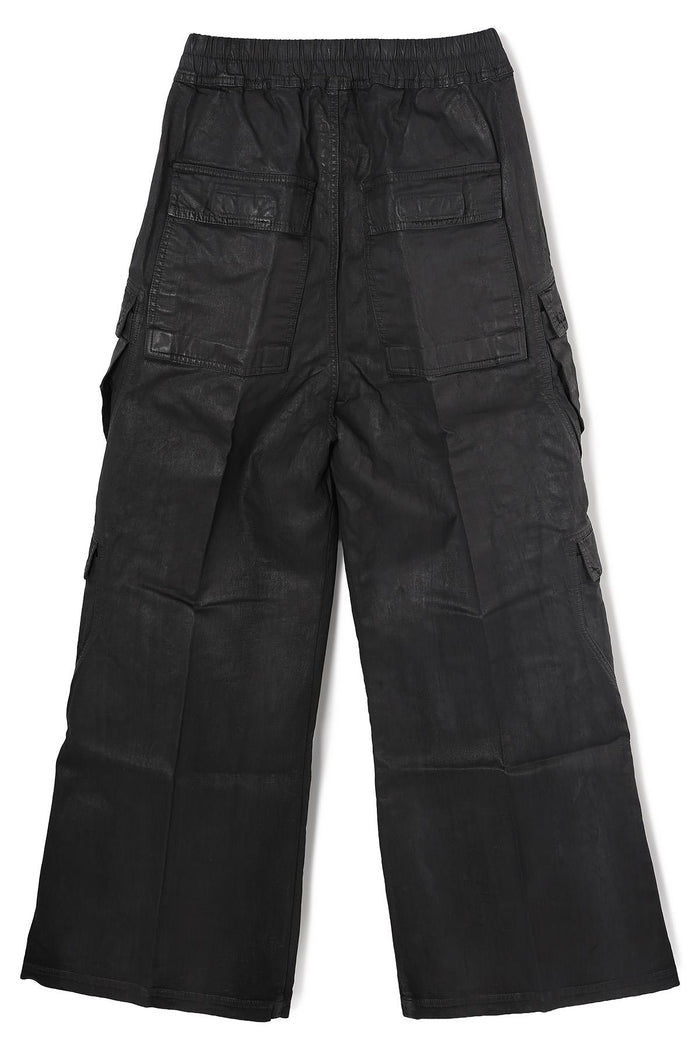 Rick Owens DRKSHDW Double Cargo Jumbo Belas Deep Black Denim Pants