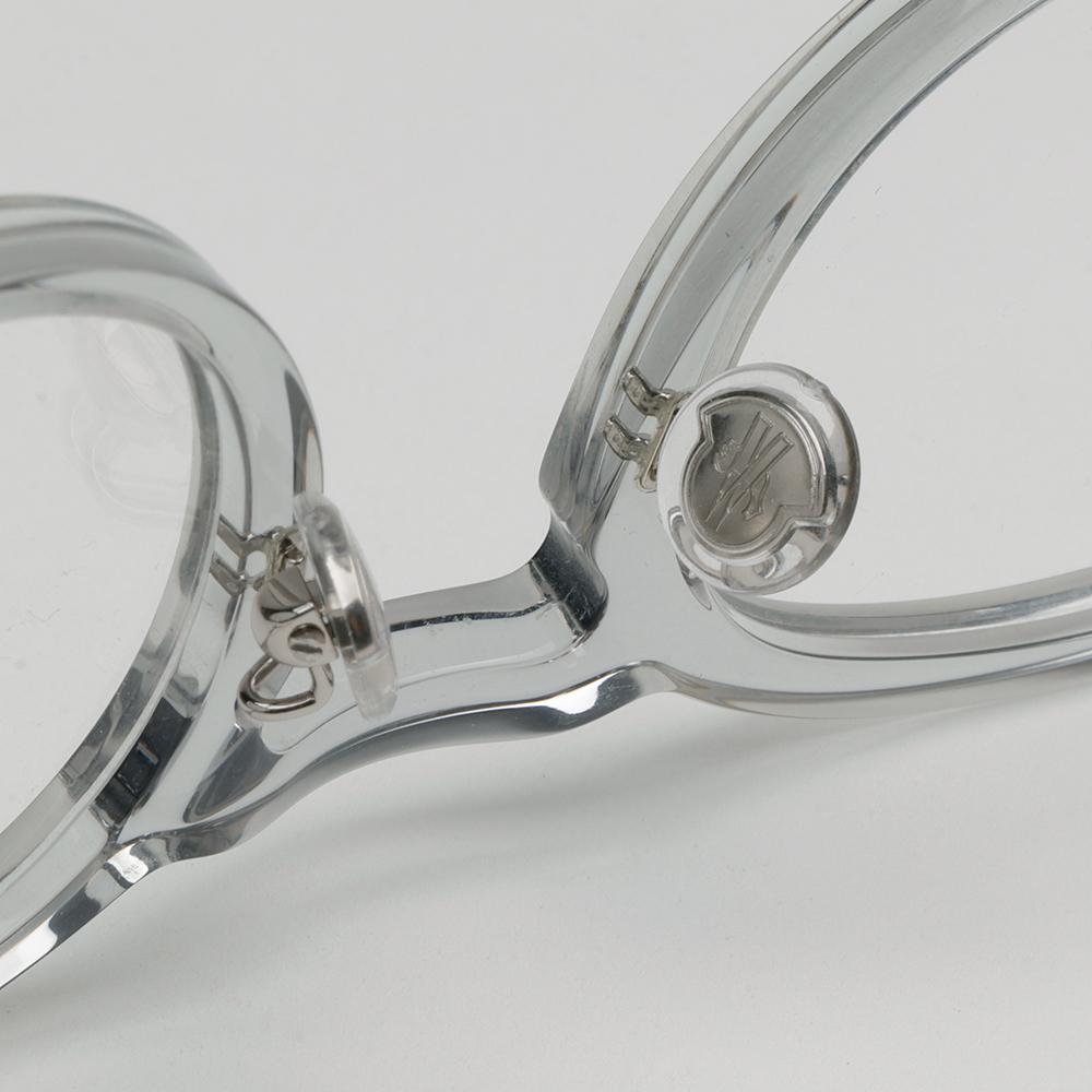 Moncler Clear Acetate Round Eyeglass Frames Unisex ML5175H 020