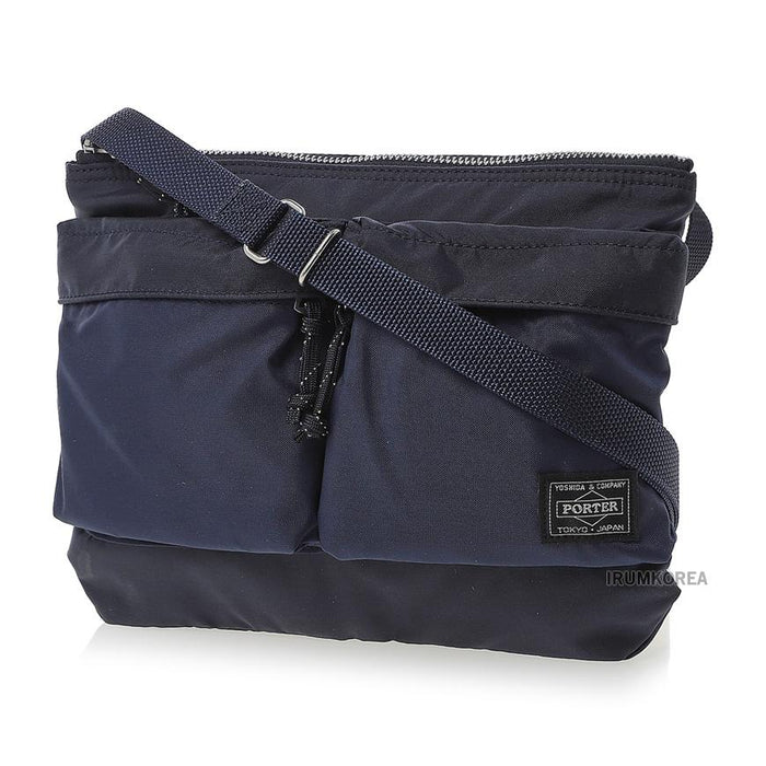 PORTER Force Shoulder Bag Unisex Crossbody Navy Nylon 05458 50