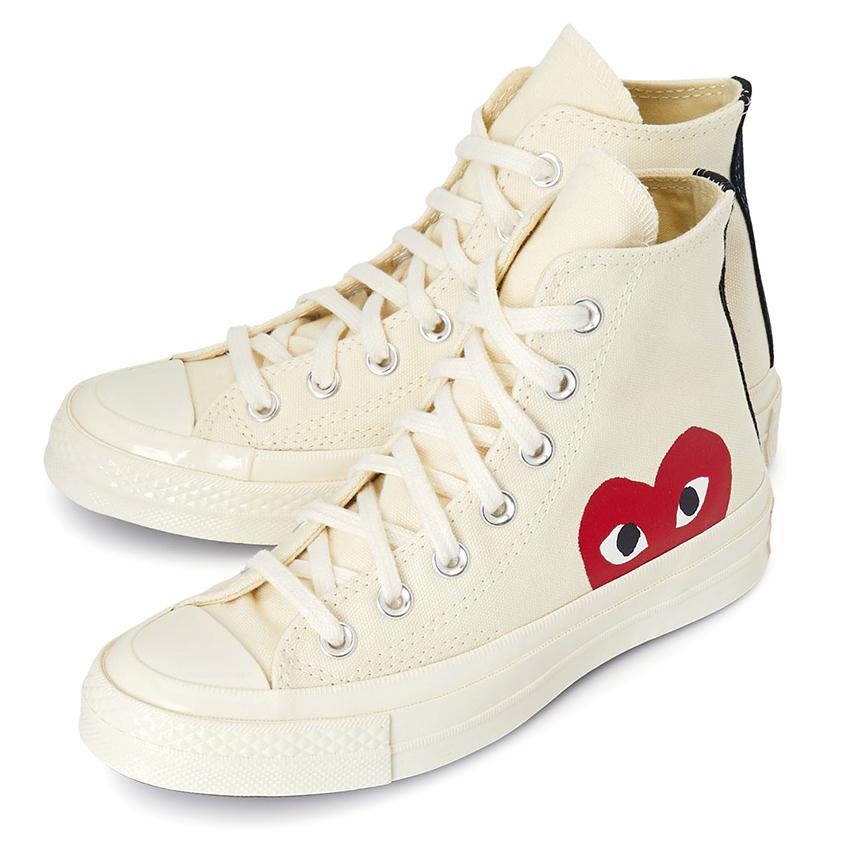 Comme des Garcons Red Heart Chuck Taylor 70 High Sneakers Unisex AZ K112 001 2