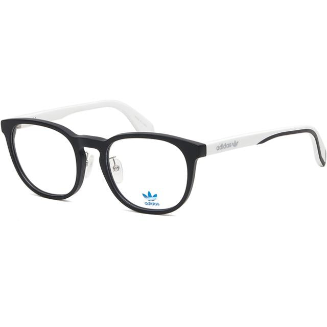 Adidas Matte Black Square Acetate Eyeglass Frames Unisex OR5014H 002