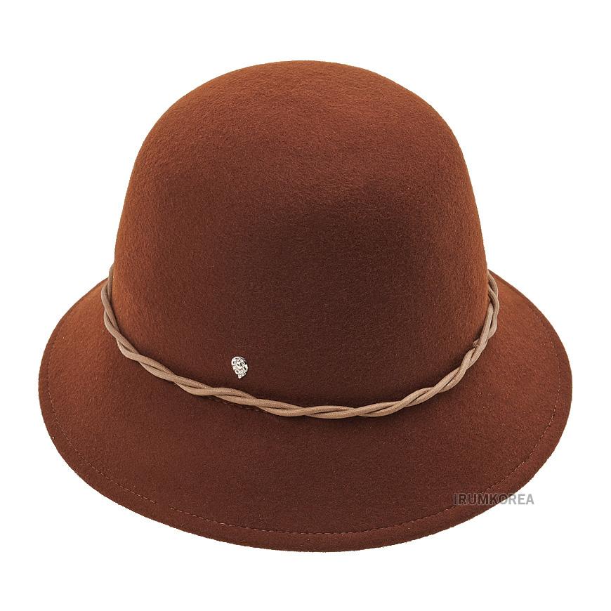 HELEN KAMINSKI Women’s Helene Cloche Hat FW24 HAT51844 DEEP CUOIO