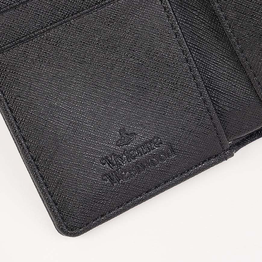 Vivienne Westwood Women’s Small Frame Bifold Wallet Black Leather
