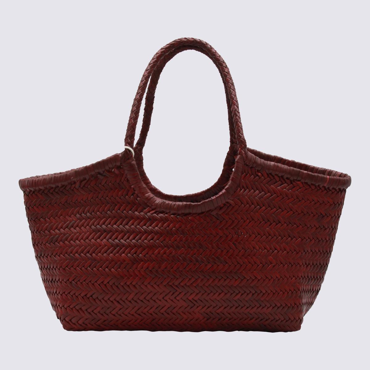 Dragon Diffusion BORDO Woven Leather Tote Bag