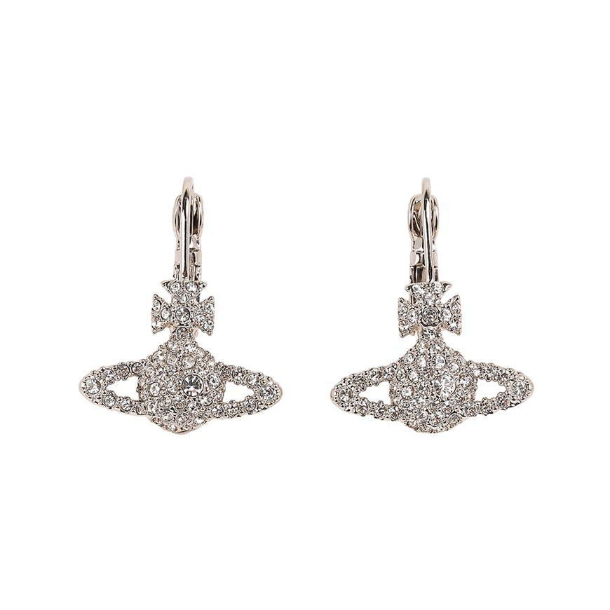 Vivienne Westwood Grace Bas Relief Earrings Silver-Tone
