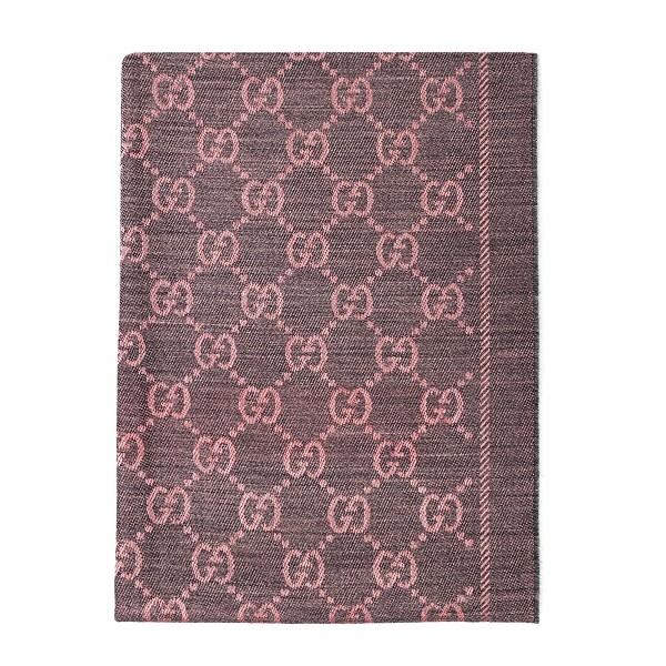 GUCCI Wool Scarf Beige Knit Winter Scarf for Women