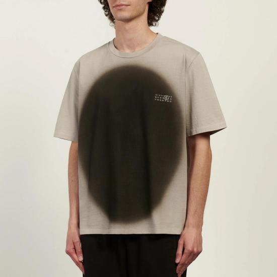 MM6 Maison Margiela Short Sleeve T-Shirt M20177 858 LIGHT GREY DOM
