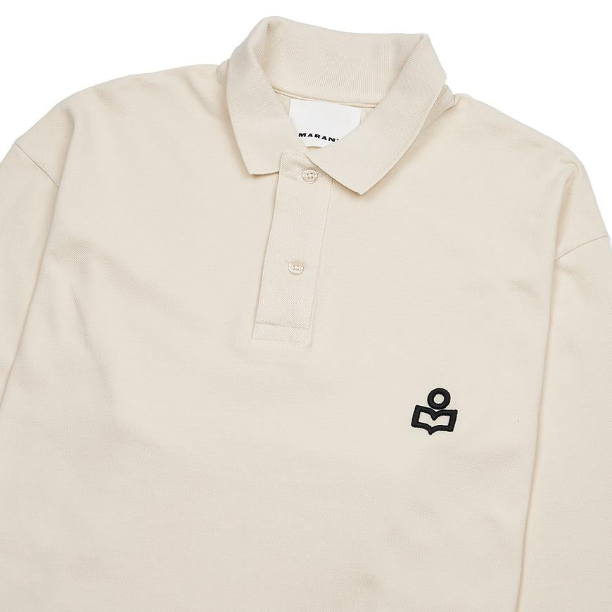 Isabel Marant Men’s Anafi Polo T-Shirt Navy Cotton
