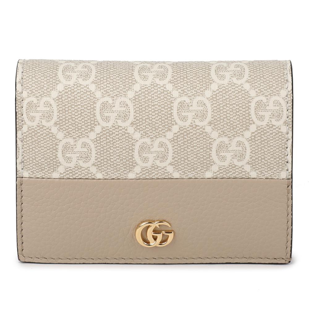 GUCCI Bicolor Small Leather Bifold Wallet 841358 AAE5E 9549