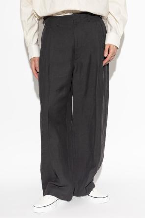 Lemaire Suit Pants for Men Classic Trousers PA1294 LF1561 983 ASH BLACK DOM