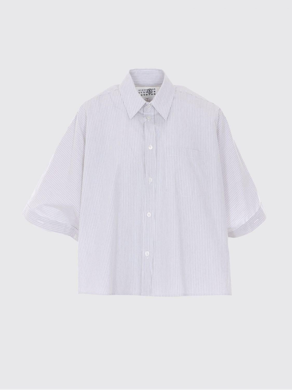 Maison Margiela Short Sleeve Shirt White Cotton Women’s