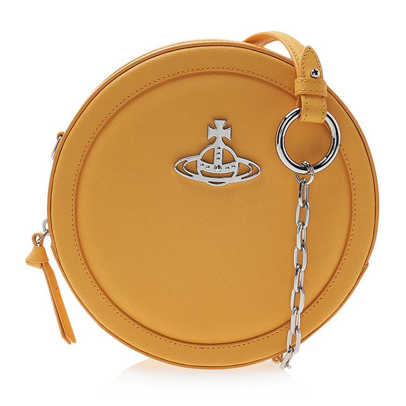 Vivienne Westwood Ruby Round Crossbody Bag Navy Leather Women