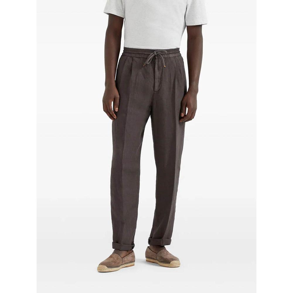 Brunello Cucinelli Linen Gabardine Men’s Trousers Pants Joggers