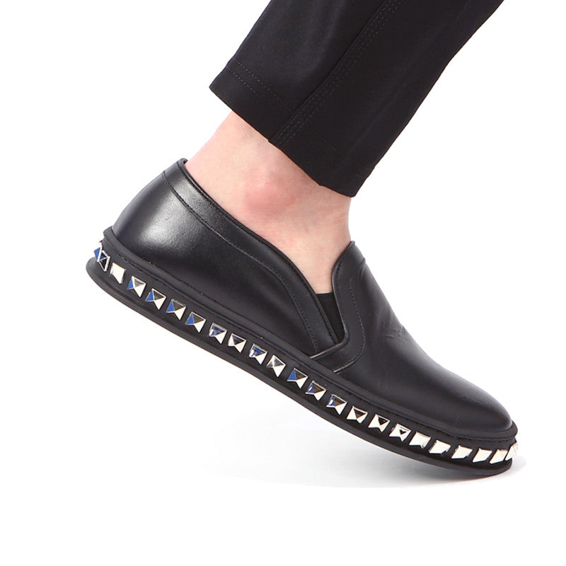 Louis Leeman Men's Adonis Studded Sole Slip-On Sneakers LL603T NENAR
