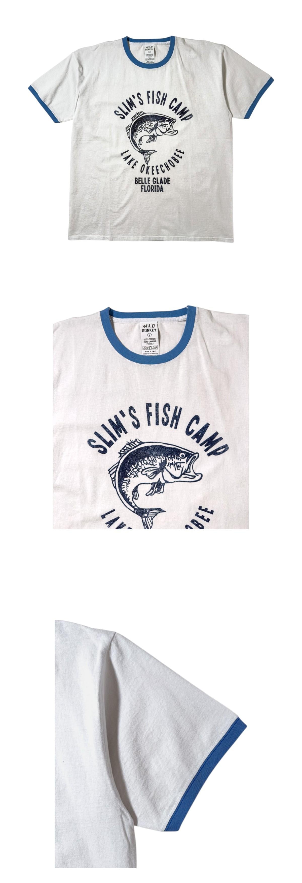Wild Donkey Slims Fish Camp Graphic Short Sleeve T-Shirt Unisex