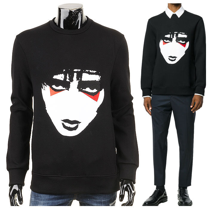 Neil Barrett Men's Neoprene Crewneck Sweatshirt BJS312S F506P 524