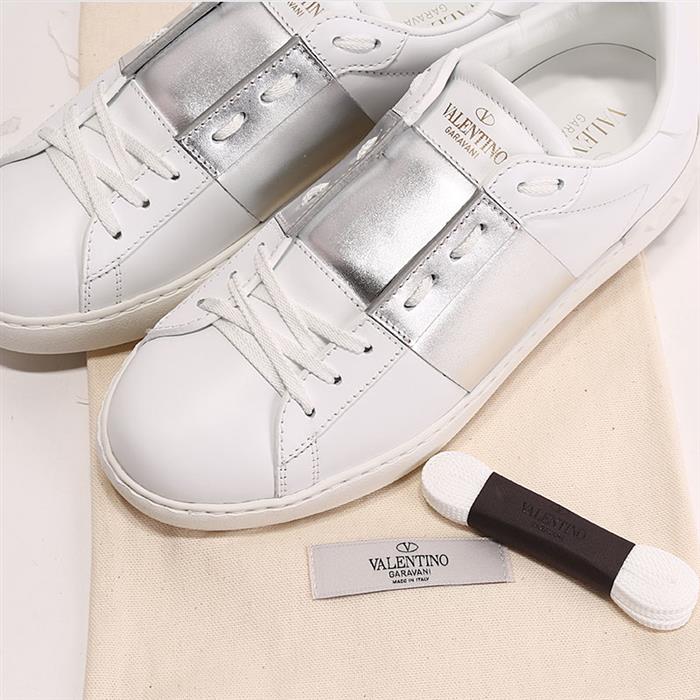 VALENTINO Men's Silver Hidden Low-Top Sneakers PY2S0830 FLR 857