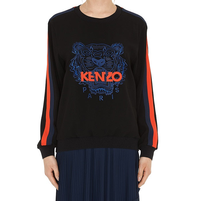 KENZO Women's Tiger Logo Soft Crewneck Sweatshirt F852TO0105AC 99