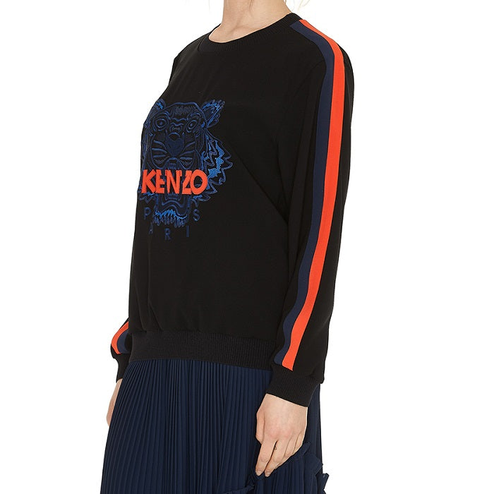 KENZO Women's Tiger Logo Soft Crewneck Sweatshirt F852TO0105AC 99