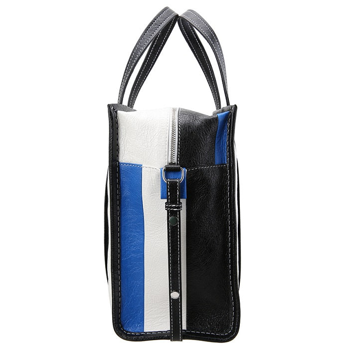 BALENCIAGA Bazar Stripe Tote Bag 443096 DE9BN 6460