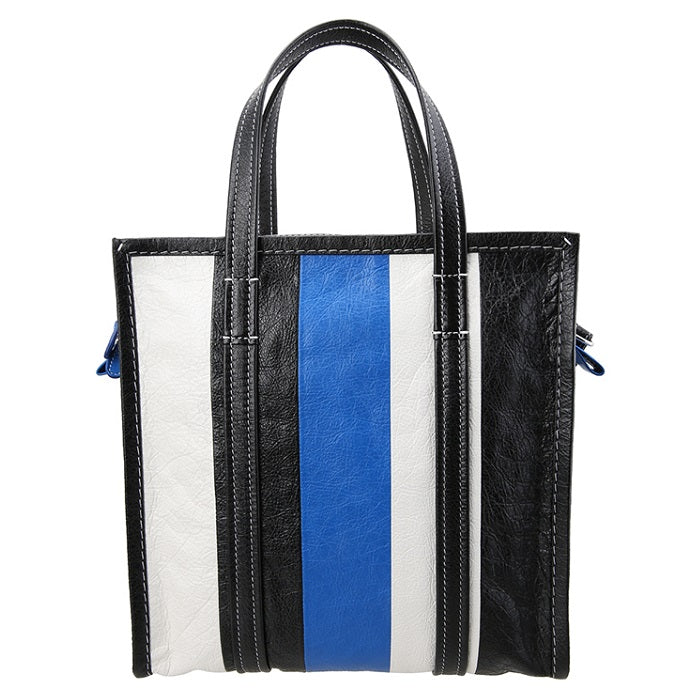 BALENCIAGA Bazar Stripe Tote Bag 443096 DE9BN 6460