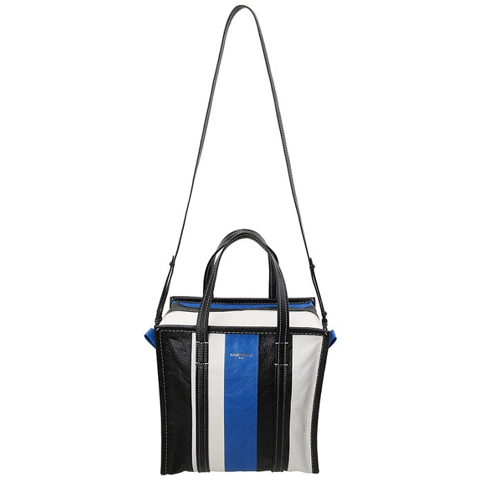 BALENCIAGA Bazar Stripe Tote Bag 443096 DE9BN 6460
