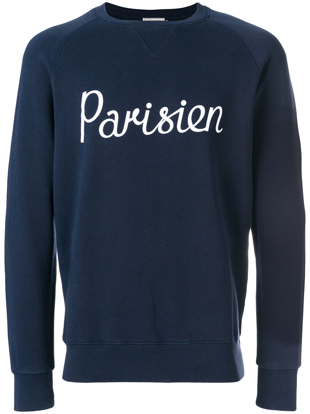 Maison Kitsune Parisien Navy Men's Crewneck Sweatshirt AM00301AT1503