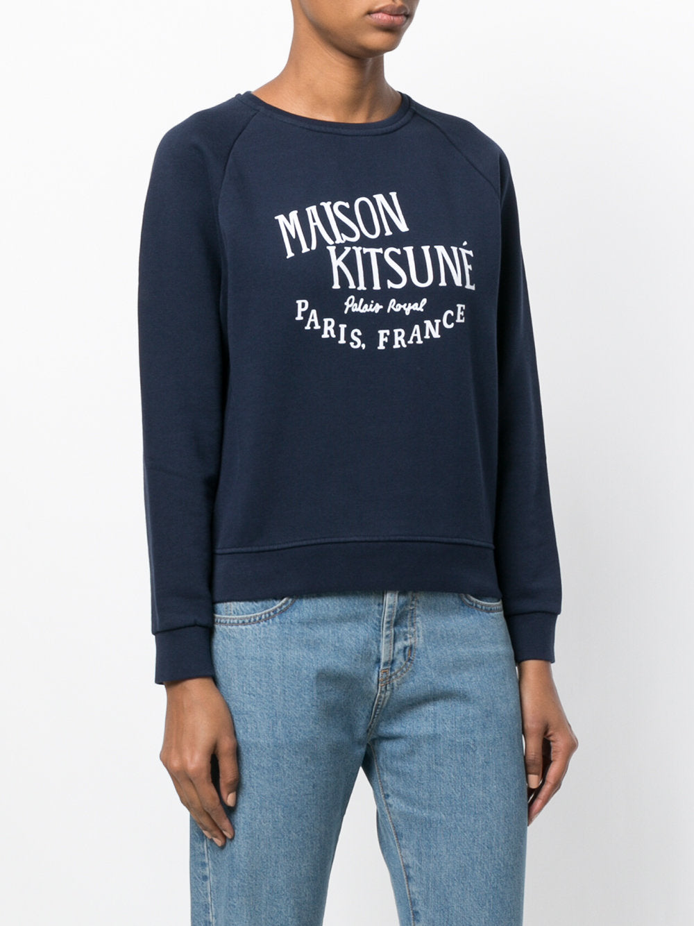 Maison Kitsune Palais Royal Logo Cotton Sweatshirt