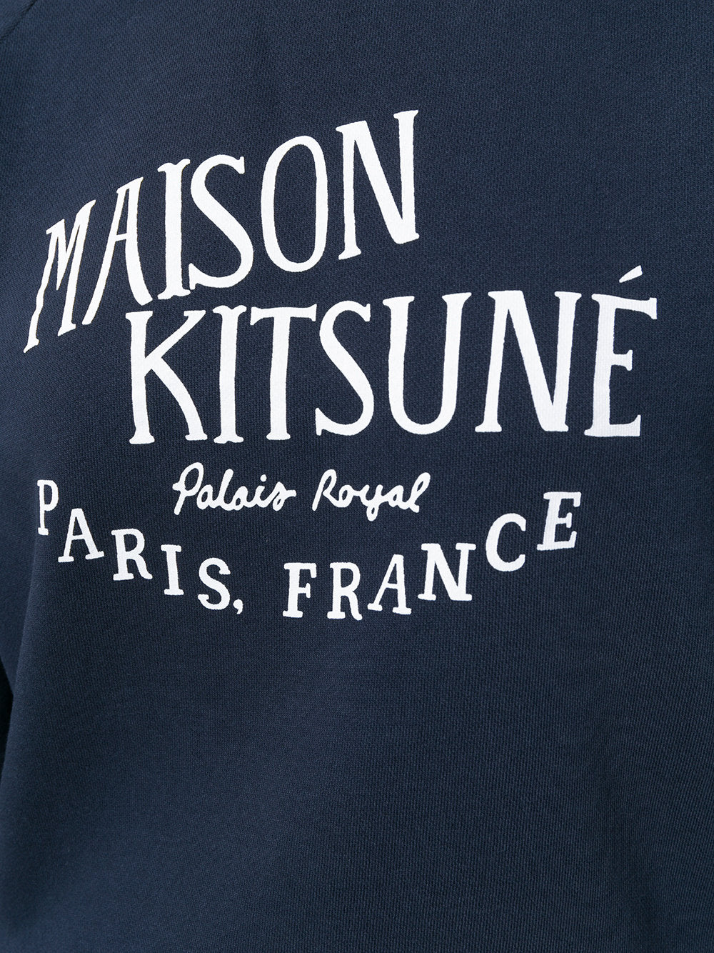 Maison Kitsune Palais Royal Logo Cotton Sweatshirt