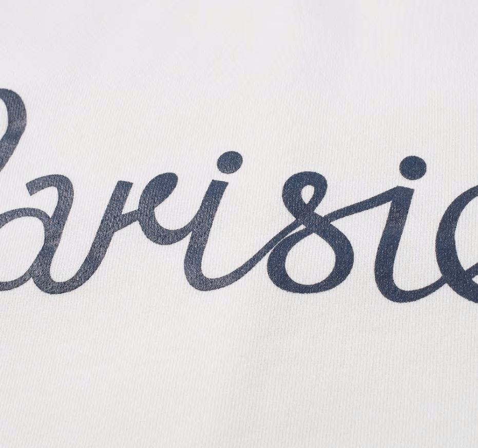Maison Kitsune Parisien Logo Latte Men's Sweatshirt AM00301AT1503