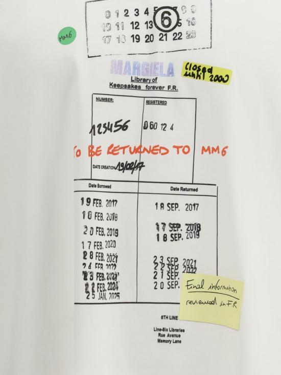 MM6 Maison Margiela Short Sleeve T-Shirt SH0GC0070 M20170 101 WHITE DOM
