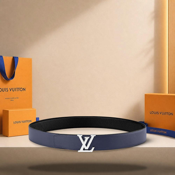 Louis Vuitton LV Heritage 35mm Reversible Belt Midnight Blue/Black M8359
