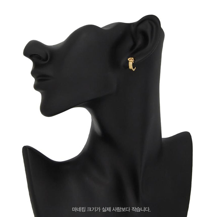 Coach Gold-Tone Logo Stud Earrings 560724 GLD 710