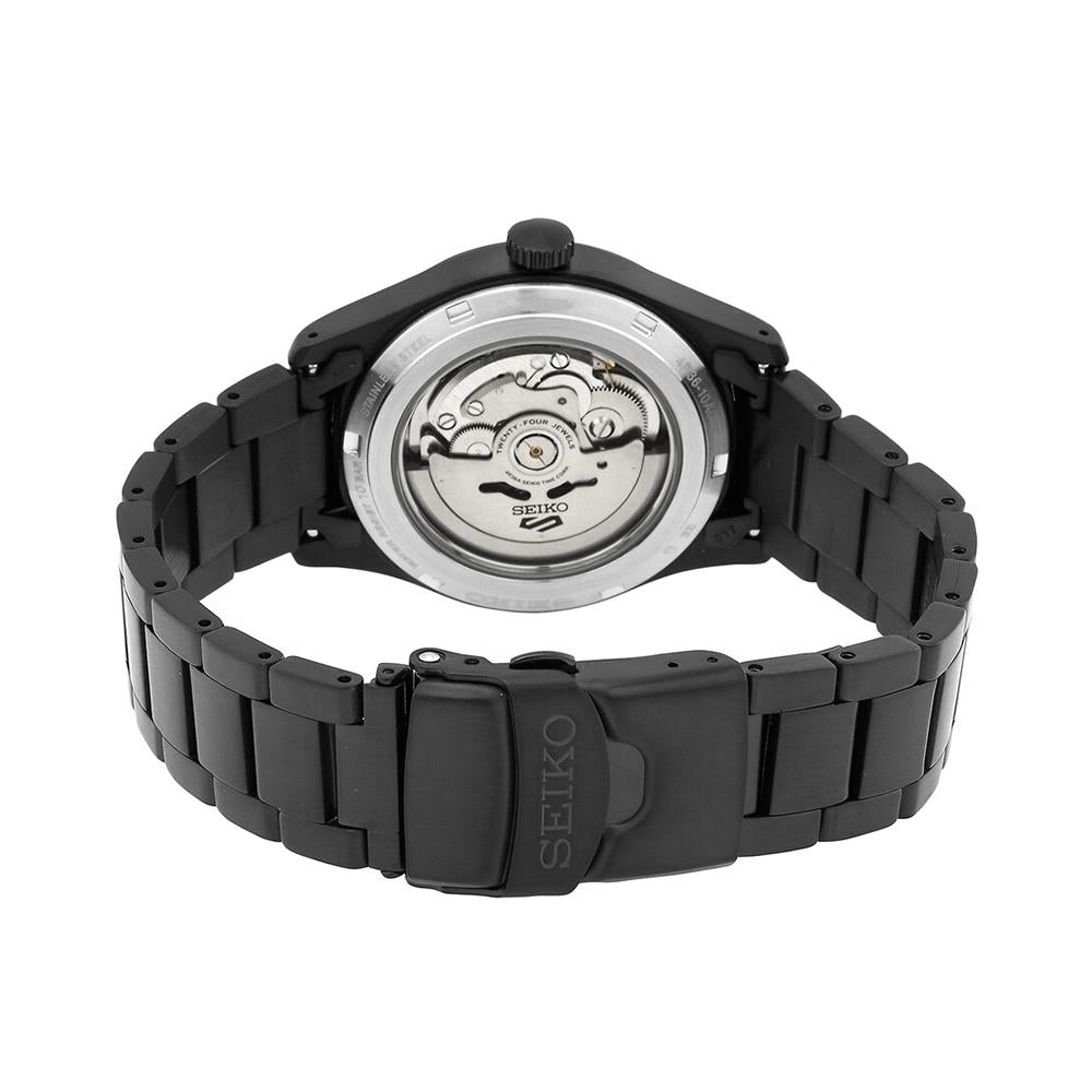 Seiko 5 Men’s Black Automatic Stainless Steel Watch SRPJ09K1