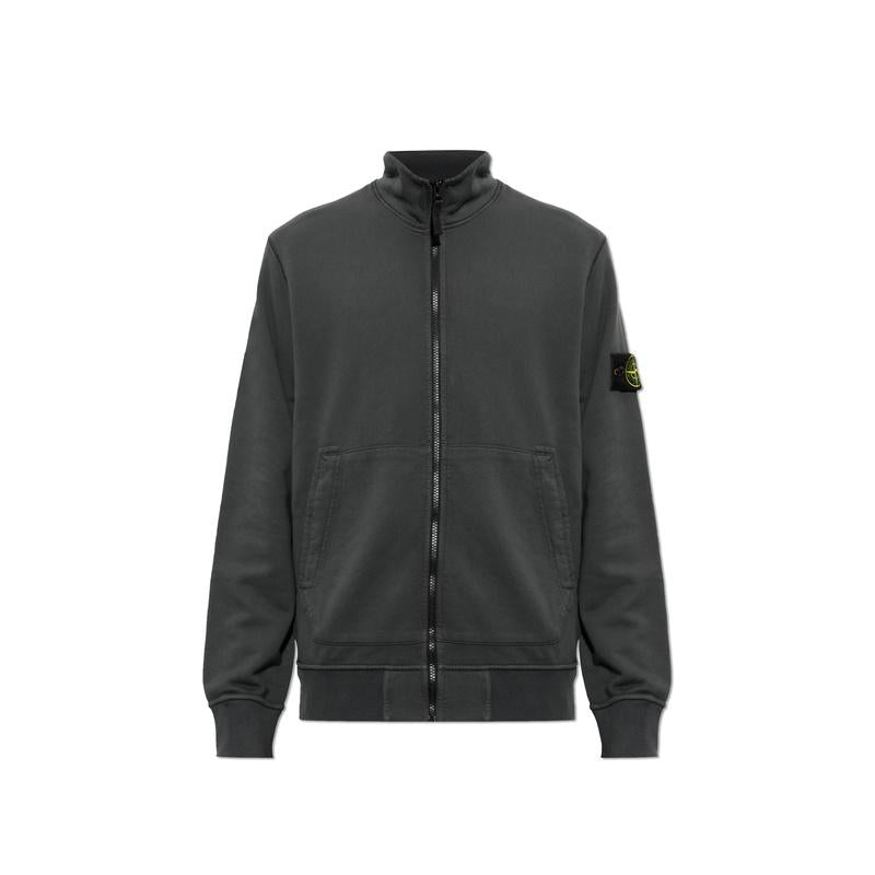 STONE ISLAND Organic Cotton Fleece Men’s Track Jacket Navy