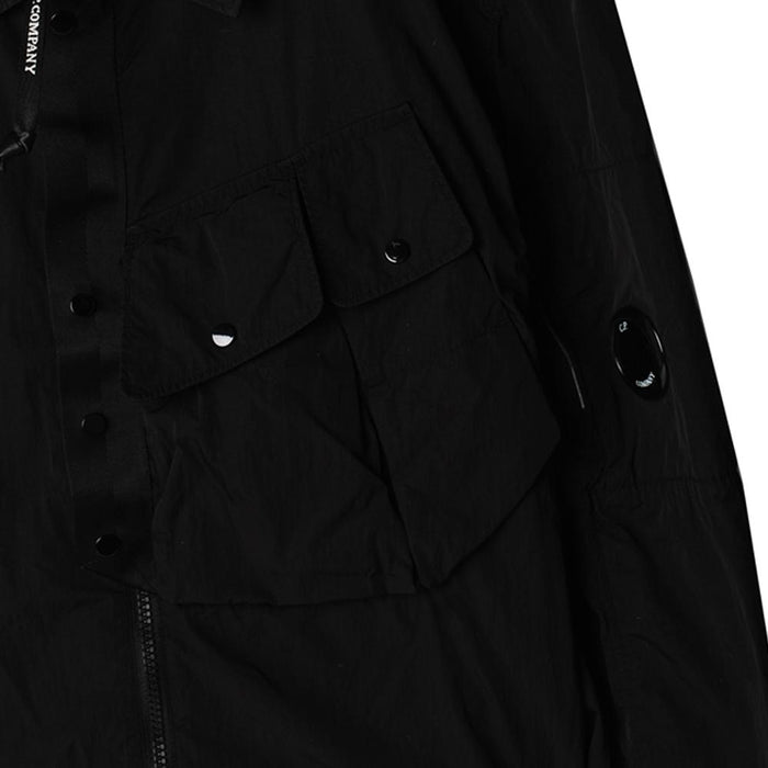 CP Company Lens Badge Shirt Jacket Black Men’s Jacket