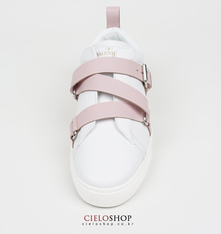 VALENTINO V-Punk Water Rose Strap Women's Low-Top Sneakers PW2S0D11 EEF 0JH