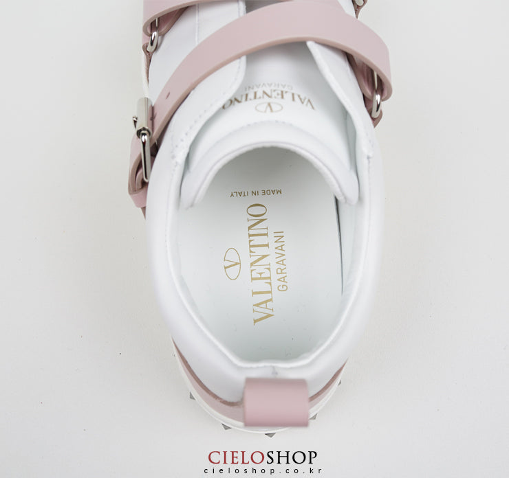 VALENTINO V-Punk Water Rose Strap Women's Low-Top Sneakers PW2S0D11 EEF 0JH