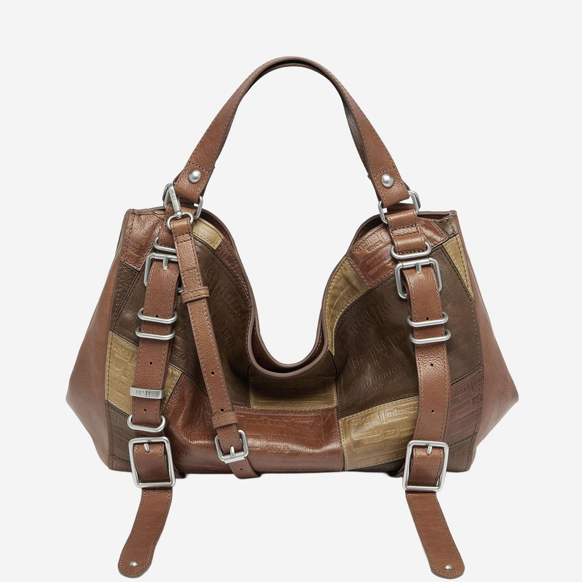 DIESEL Black Leather Tote Bag